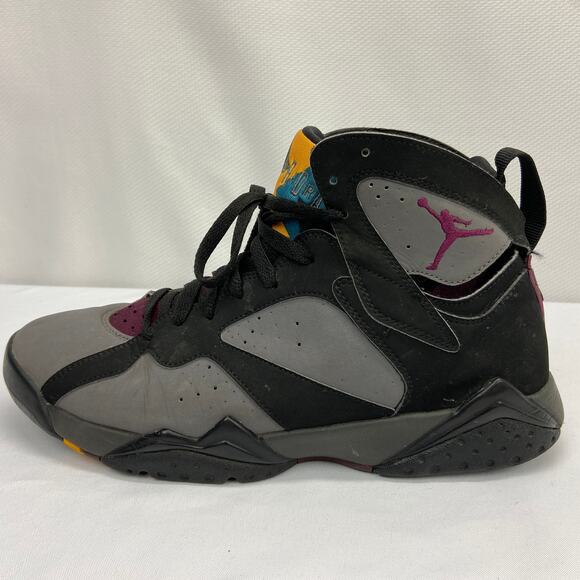 NIKE AIR JORDAN VII 7 RETRO BLACK BORDEAUX GRAPHITE GREY FOG BRED 304775-034 9.5 - Picture 5 of 11